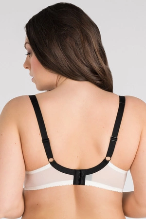 Gorsenia K840 Black-White Biustonosz miękki, biały