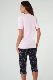 Italian Fashion Evita kr.r. sp.3/4 Nocna piżama, róż/druk