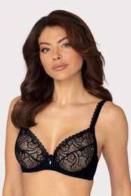 Róża Anuk Biustonosz miękki, czarny