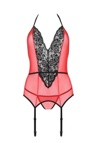 Passion Peonia corset Gorset sexy, red