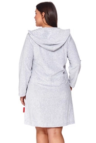 Doctor Nap SWO.1008 Nocna szlafrok, grey melange