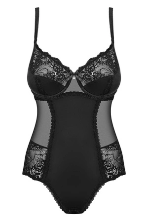 Obsessive Amallie teddy Body sexy, czarny