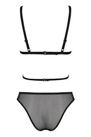 Passion Varella set Nocna komplet biustonosz + figi, black