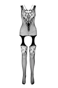 Passion ECO BS011 Body bodystocking, black