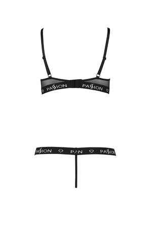 Passion Kyouka set Nocna komplet biustonosz + stringi, black