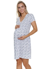 Doctor Nap TCB.5335 Nocna koszula, navy bloom