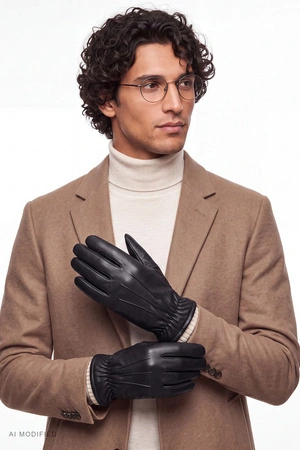 Vivisence MR7203 Rękawiczki skórzane, black