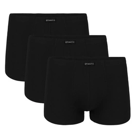 Atlantic 3BMH-007 3-pack Majtki bokserki, czarny