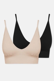 Henderson Arleen 2-pak 41653 Biustonosz braletka, beż/czarny