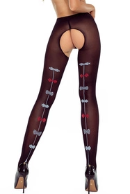 Passion TiOpen 026 40 DEN Wyrób pończoszniczy rajstopy, black