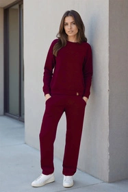 Vivisence 9205kmpl Komplet bluza+spodnie, bordowy