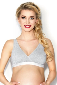 Mitex Lilly 2-pak Biustonosz do karmienia, szary/róż