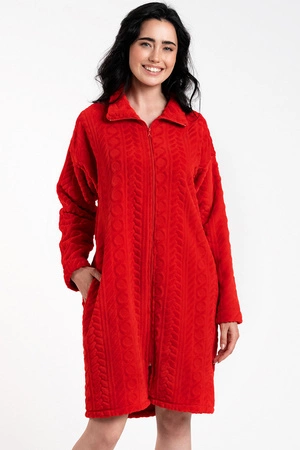 Italian Fashion Rena dł.r. Nocna szlafrok, czerwony