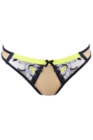 Axami V-10148 Majtki stringi, beżowo-czarny