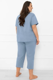 Italian Fashion Ksara kr.r. sp.3/4 Nocna piżama, stalowy