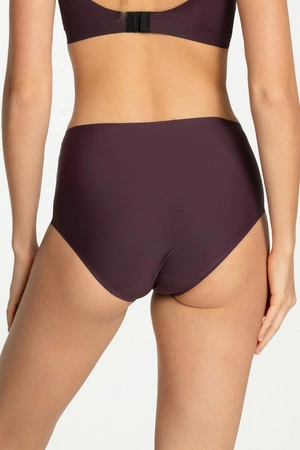 Julimex Simple Maxi Majtki wysokie figi, dark plum