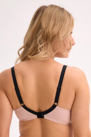 Gaia 1328 Rina Biustonosz miękki, czarno-różowy