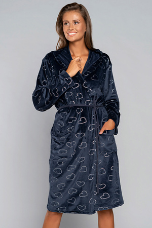 Italian Fashion Eliksir d�.r. Nocna szlafrok, granat