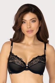 Róża Zulaj Biustonosz miękki, czarny