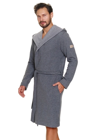 Doctor Nap SMW.7230 Nocna szlafrok, dark grey