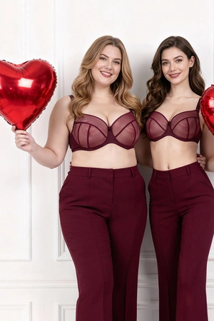 Vivisence 1090 Biustonosz miękki, bordowy