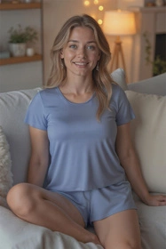 Vivisence 2201 Nocna koszulka, błękitny