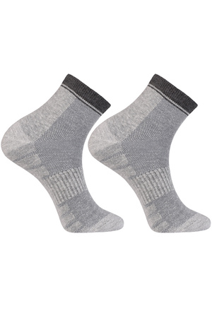Moraj CSM180-051 Skarpety za kostk�, patt 2-grey melange
