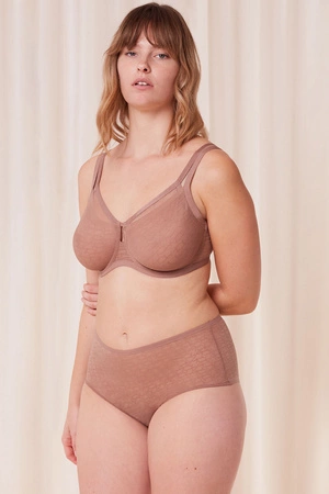 Triumph 10215936 Signature Sheer Maxi EX Majtki wysokie figi, 6901-toasted almond