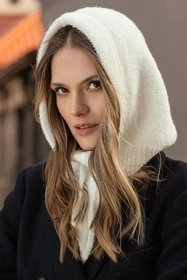 Vivisence 7097Kmpl Komplet kaptur+rękawiczki, ecru