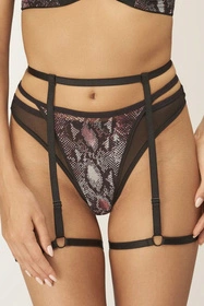 Unikat Zuma Majtki stringi, czarny-wzór