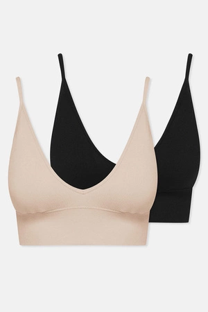 Henderson Arleen 2-pak 41653 Biustonosz braletka, beż/czarny