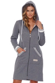 Doctor Nap SMZ.4508 Nocna szlafrok, dark grey