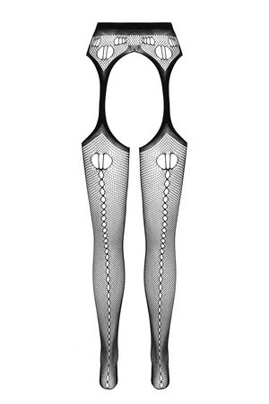 Passion ECO S008 Wyrób pończoszniczy pończochy z pasem, black