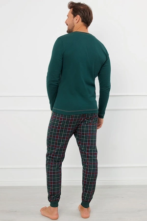 Italian Fashion Fogo dł.r. dł.sp. Nocna piżama, zielony/druk