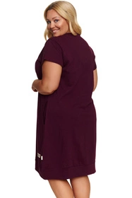 Doctor Nap TCB.4348 Nocna koszula, burgundy