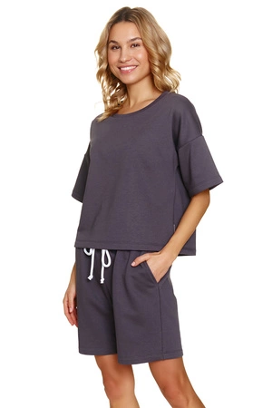 Doctor Nap DRS.7220 Komplet szorty + bluza, fume