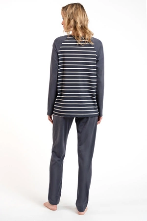 Italian Fashion Oda dł.r. dł.sp. Nocna piżama, grafit