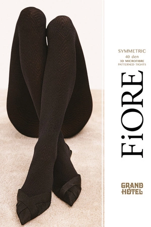 Fiore Symmetric 40 DEN G6092 Wyrób pończoszniczy rajstopy, black