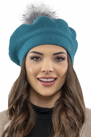 Vivisence 7035 Nakrycie g�owy beret, turkus