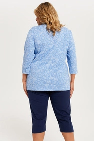 Italian Fashion Jomala r.3/4 sp.3/4 Nocna piżama, druk/granat