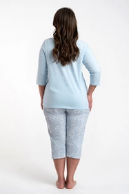 Italian Fashion Salli r.3/4 sp.3/4 Nocna piżama, niebieski/druk