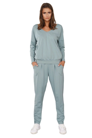Italian Fashion Karina dł.r. dł.sp. Dres homewear, mięta