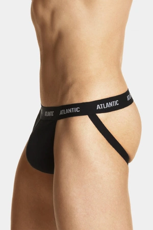 Atlantic MP-1571 Jock strap Majtki stringi, czarny