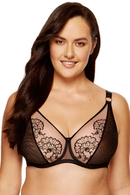 Gorteks Kala/B2 Biustonosz miękki, czarno-beżowy