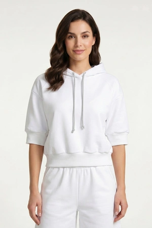 Vivisence 9008 Bluza nierozpinana, biały