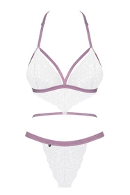 Obsessive Lilyanne teddy Body sexy, biały