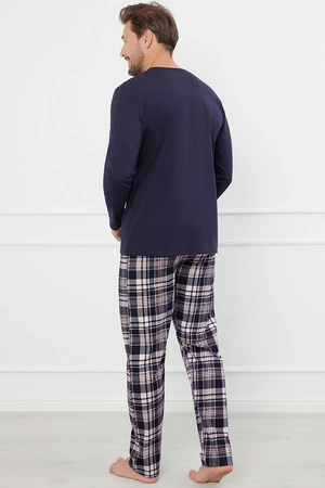 Italian Fashion Edwin dł.r. dł.sp. Nocna piżama, granat/druk