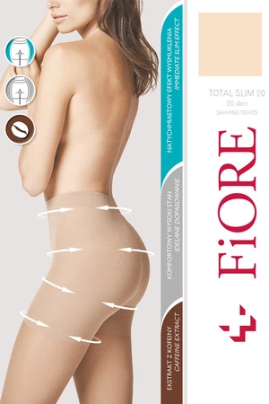 Fiore Total Slim 20 den M5206 Wyrób pończoszniczy rajstopy, natural