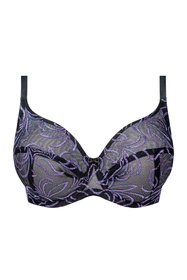 Unikat Anora Biustonosz miękki, czarny-fiolet