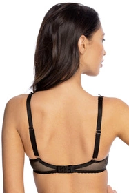 Bella Misteria 26-58 Koronkowy Czar Biustonosz półusztywniany, czarny